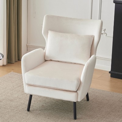 NicBex Accent Chair, Armchair with Upholstered Fabric Comfy Chair for Living Room, Bedroom