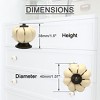 Unique Bargains Ceramic Corrosion-Resistant Dressing Table Cabinet Knob 4 Pcs - 3 of 4