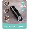 July Home Premium Gravity Electric Salt and Pepper Grinder Set, 2 Pack, Battery Operated - 4 of 4