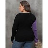 Plus Size Cross Knit Sweaters Women Pullover Wrap Winter Fall Sweater V-Neck Slim Fit Going Out Warm Tops - 4 of 4