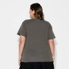 Women's Literally Just a Girl Short Sleeve Graphic T-Shirt - Dark Gray - 3 of 3