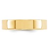 Black Bow Jewelry 5mm 14K White or Yellow Gold Flat Comfort Fit Band - 3 of 4