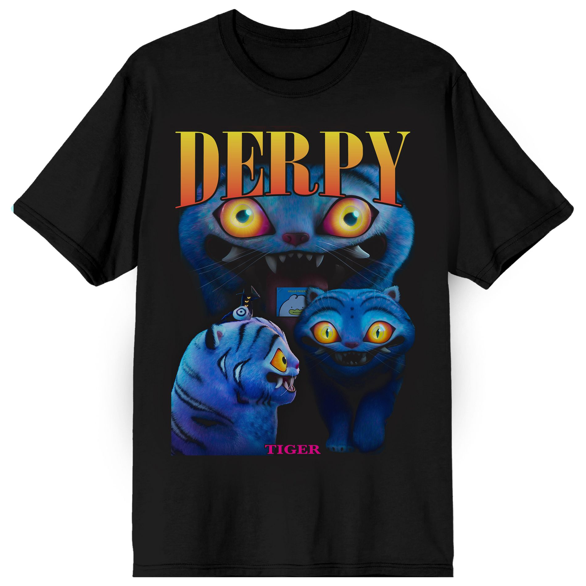 KPop Demon Hunters Derpy Men's Crew Neck Short Sleeve Tee