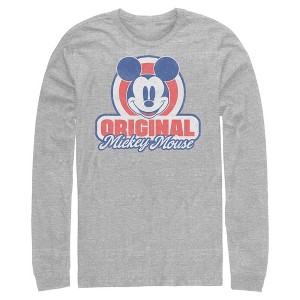 Mens Mickey & Friends Original Retro Logo Long Sleeve Shirt - 1 of 4