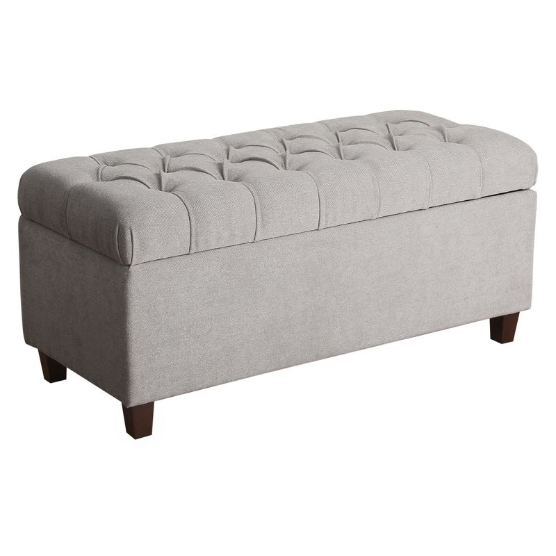 Ainsley Button Tufted Storage Bench - HomePop, 5 of 19
