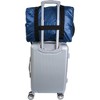 Boarding Pass Recycled Metallic Foldable & Packable Pouch Duffel Travel Bag - 4 of 4
