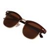 Anna-Kaci Half Frame Retro Style Daily Casual Polarized Sunglasses UV400 Protection - 3 of 4