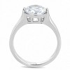 Slickblue Classic Solitaire Ring, Stainless Steel Band, High Polished Finish, Clear CZ, Women’s Sizes 5–10 - 3 of 4
