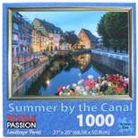 Puzzle Passion Summer Canal 1000 Piece Landscape Jigsaw Puzzle
