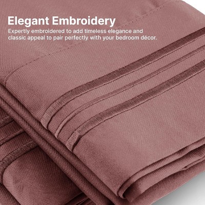 Clay Queen Size Ultra Soft Microfiber 4 Piece Bed Sheet Set