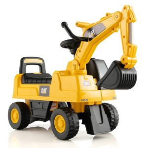 Costway Licensed Caterpillar Kids Rid-On Digger Excavator Toy with Digging Bucket & Storage - 1 of 4