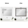 Amanti Art Mirror Makeover Bathroom Mirror Frame Border Kit - Fully Assembled Peel and Stick Frame - Mirror NOT Included - Rustic Plank Narrow Trim - 4 of 4