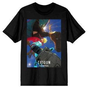 Trigun Stampede Vash The Stampede Crew Neck Short Sleeve Men's Black T-shirt - 1 of 3