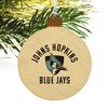 Johns Hopkins University Blue Jays Logo Wood Christmas Tree Holiday Ornament - 4 of 4