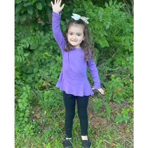 City Threads USA-Made Girls Soft Organic Cotton Leggings - 1 of 4