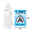 Big Dot of Happiness Shark Zone - Jawsome Party or Birthday Party Thank You Cards (8 count) - 3 of 4