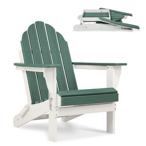 Aoodor HDPE Outdoor All-Weather Folding Adirondack Chair for Patio, Garden, Backyard, Deck Lawn Fire Pit 31.5'' (L) x 28.74'' (W) x 37'' (H) - 1 of 4