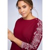Jessica London Women's Plus Size Stretch Cotton Boatneck Tunic - 3 of 4