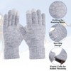 Unique Bargains Touchscreen Winter Anti-Slip Common Size Warm Hiking Gloves 8.7" x 3.5" 1 Pair - 3 of 4