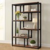 UbMelt 6-Tier Book Shelf Freestanding 69 Inch Bookcase with Staggered Shelves for Living Room,Bedroom,Office - 2 of 4