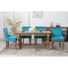 Sapphtopaz Side Dining Chair Set of 2, Neutrally Toned Thickened Fabric Kitchen Chairs with Solid Wood Legs & Bronze Nail Head - 2 of 4