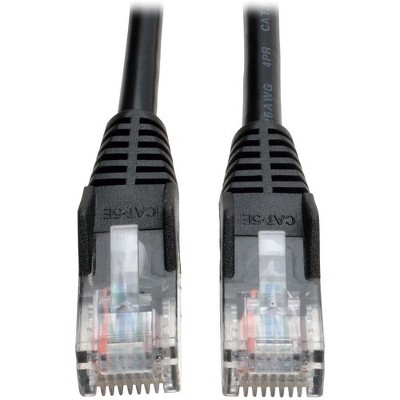 Tripp Lite 6ft Cat5e / Cat5 Snagless Molded Patch Cable RJ45 M/M Black 6' - Category 5e - 6ft - 1 x RJ-45 Male Network - 1 x RJ-45 Male Network