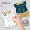 Big Dot of Happiness Twinkle Twinkle Little Star - Baby Bodysuit Wish Card Baby Shower Activities - Shaped Advice Cards Game - Set of 20 - 2 of 4