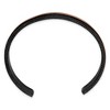 Black Bow Jewelry 10mm Black & Brown Plated Stainless Steel Cuff Bracelet, 7.5 Inch - 2 of 4