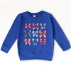 The Juniper Shop Coquette Bow Chart Stars And Stripes Toddler Sweatshirt - 2 of 4