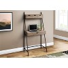 Monarch Specialties Computer Desk Home Office Laptop Leaning Storage Drawers 32InchL Work Metal Laminate Brown Black Contemporary Modern - 2 of 4