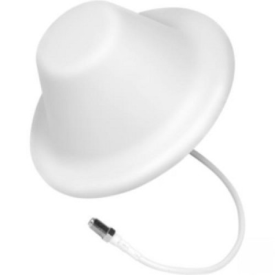 WeBoost 4G LTE/ 3G High Performance Wide-Band Dome Ceiling Antenna (F-Female) - 698 MHz, 1.71 GHz to 960 MHz, 2.70 GHz - 4 dB