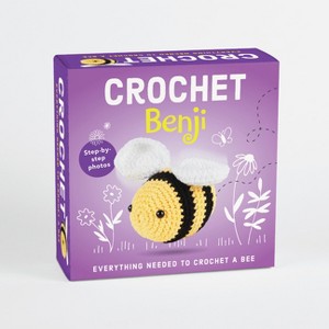 Pil Crochet Kit for Beginners - Benji the Bee Amigurumi - Complete DIY Kit with Step-By-Step Instructions, Yarn, Hook, Safety Eyes & Stuffing - Make - 1 of 1