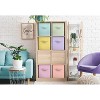 DOMETOUR Fabric Storage Cubes Storage Bins Set of 6, Foldable Closet Drawers Organizers Storage Box for Toy Clothes - 2 of 4