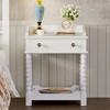 Dexmalle Retro Nightstand with Drawer and Open Shelf for Bedroom - 3 of 4