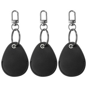 Unique Bargains Genuine Leather Lightweight Portable Keychains 3Pcs - 1 of 4