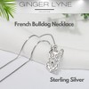 French Bulldog Dog Necklace Earrings or Set for Women Sterling Silver by Ginger Lyne - 2 of 4