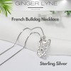 French Bulldog Dog Necklace Earrings or Set for Women Sterling Silver by Ginger Lyne - image 2 of 4