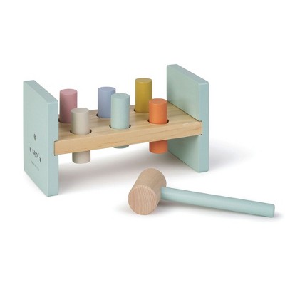 SARO Classic Wooden Pounding Bench: Educational Toy for Toddlers (18m+) | Fine Motor Skills & Hand-Eye Coordination
