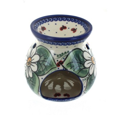 Blue Rose Polish Pottery Ladybug Aromatic Warmer