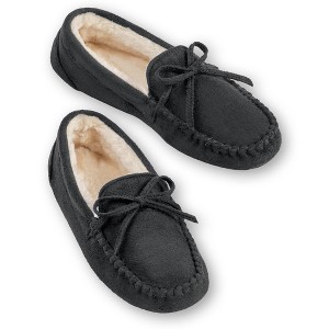 Collections Etc Women's Faux Suede Moccasins - 1 of 3