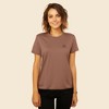 Dalix Smile Face Embroidered Soft Cotton Short Sleeve T Shirt Womens - 2 of 4