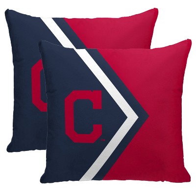 MLB Cleveland Indians Side Arrow Poly Span Throw Pillow - 2pk