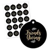 Big Dot of Happiness Elegant Thankful for Friends - Friendsgiving Thanksgiving Party Favor Gift Tags (Set of 20) - 2 of 4