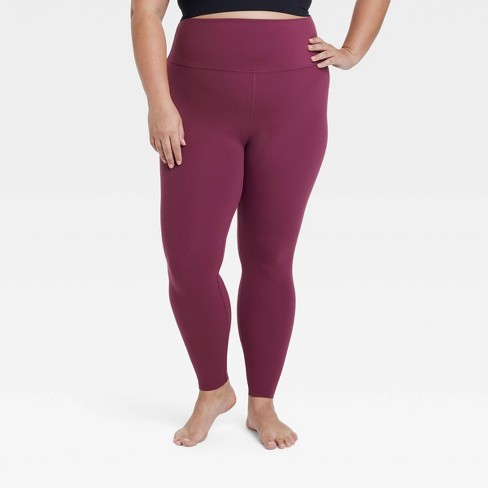 Women's Everyday Soft Ultra High-rise Leggings - All In Motion™ Burgundy 1x  : Target