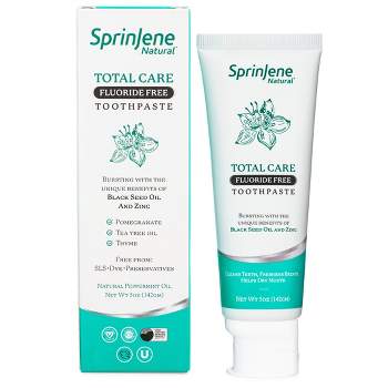 SprinJene Natural Total Care Fluoride Free Toothpaste - 5oz