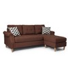 SECTIONAL SOFA in Black Polyester - 4 of 4