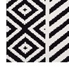 Modway Ailani Geometric 8x10 Area Rug With Diamond And Chevron Design in Black and White - 3 of 4