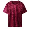 Lars Amadeus Men's Short Sleeve Crew Neck Party Velvet Tee Tops Shirts - 2 of 4