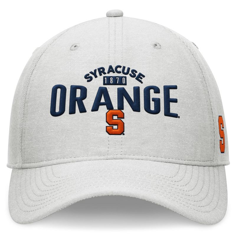 NCAA Syracuse Orange Unstructured Chambray Cotton Hat - Gray, 2 of 5