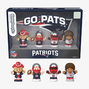 Fisher Price Little People x NFL Collector New England Patriots Figure 4-Pack - 1 of 4